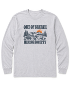 Out of Breath Hiking Society Flat Out Long Sleeve Shirt - Ash