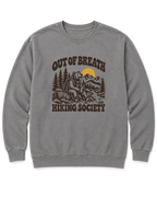 Out of Breath Hiking Society Bear Sweatshirt - Grey