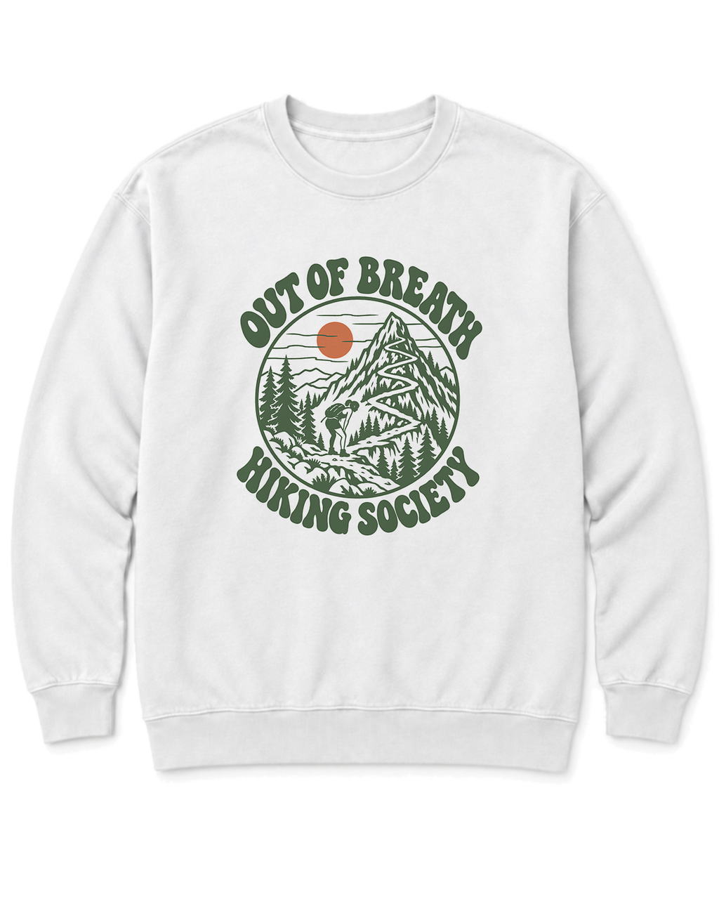 Out of Breath Hiking Society Switchback Sweatshirt - White