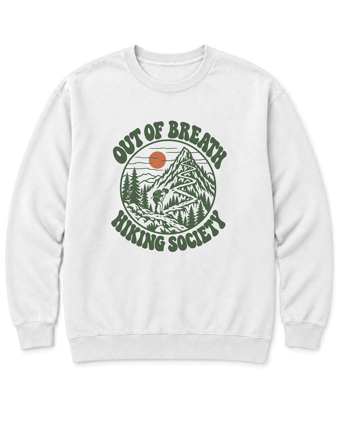 Out of Breath Hiking Society Switchback Sweatshirt - White