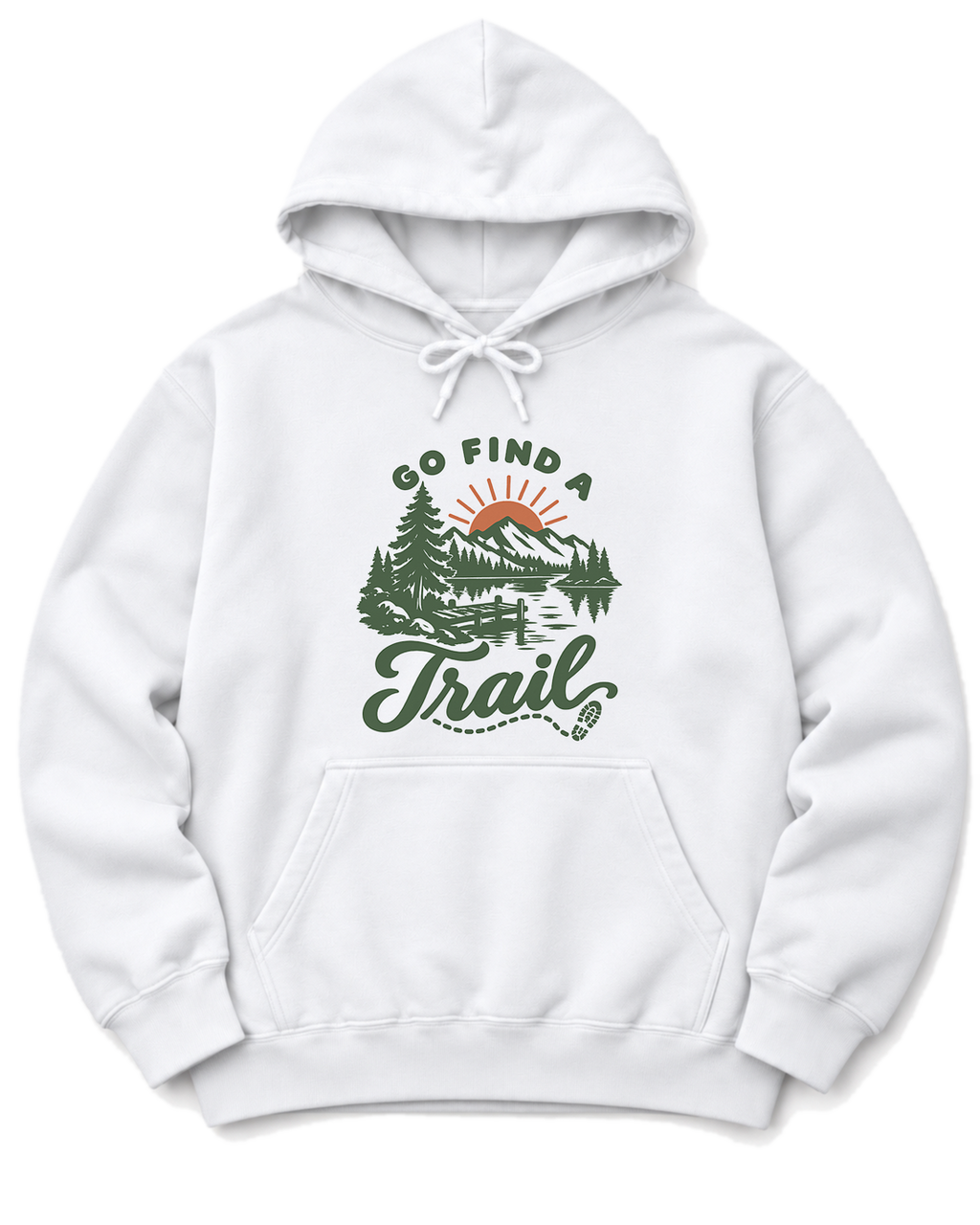 Go Find a Trail Hoodie - White
