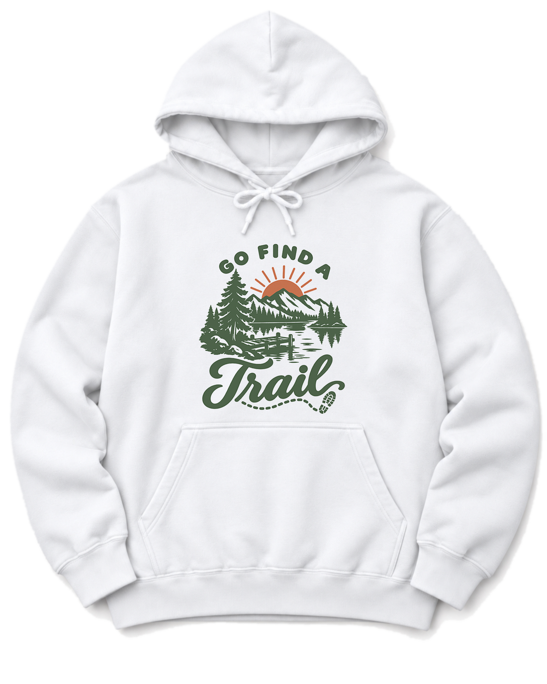 Go Find a Trail Hoodie - White