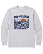 Out of Breath Hiking Society Summit Rest Long Sleeve Shirt - Ash