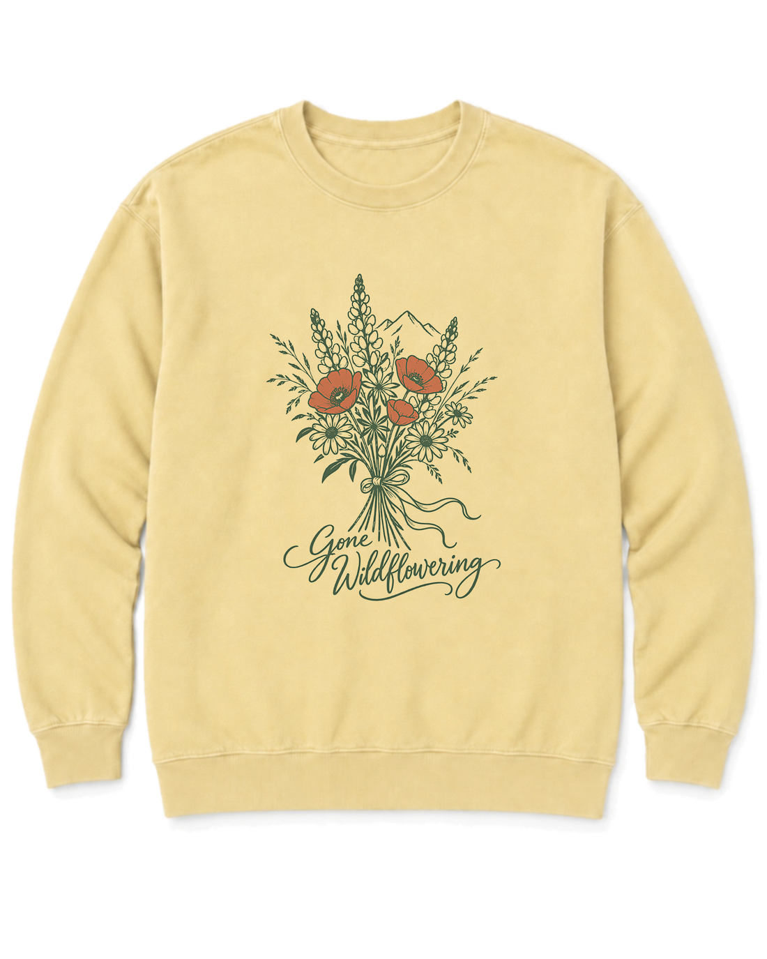 Gone Wildflowering Sweatshirt - Butter