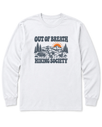 Out of Breath Hiking Society Flat Out Long Sleeve Shirt - White