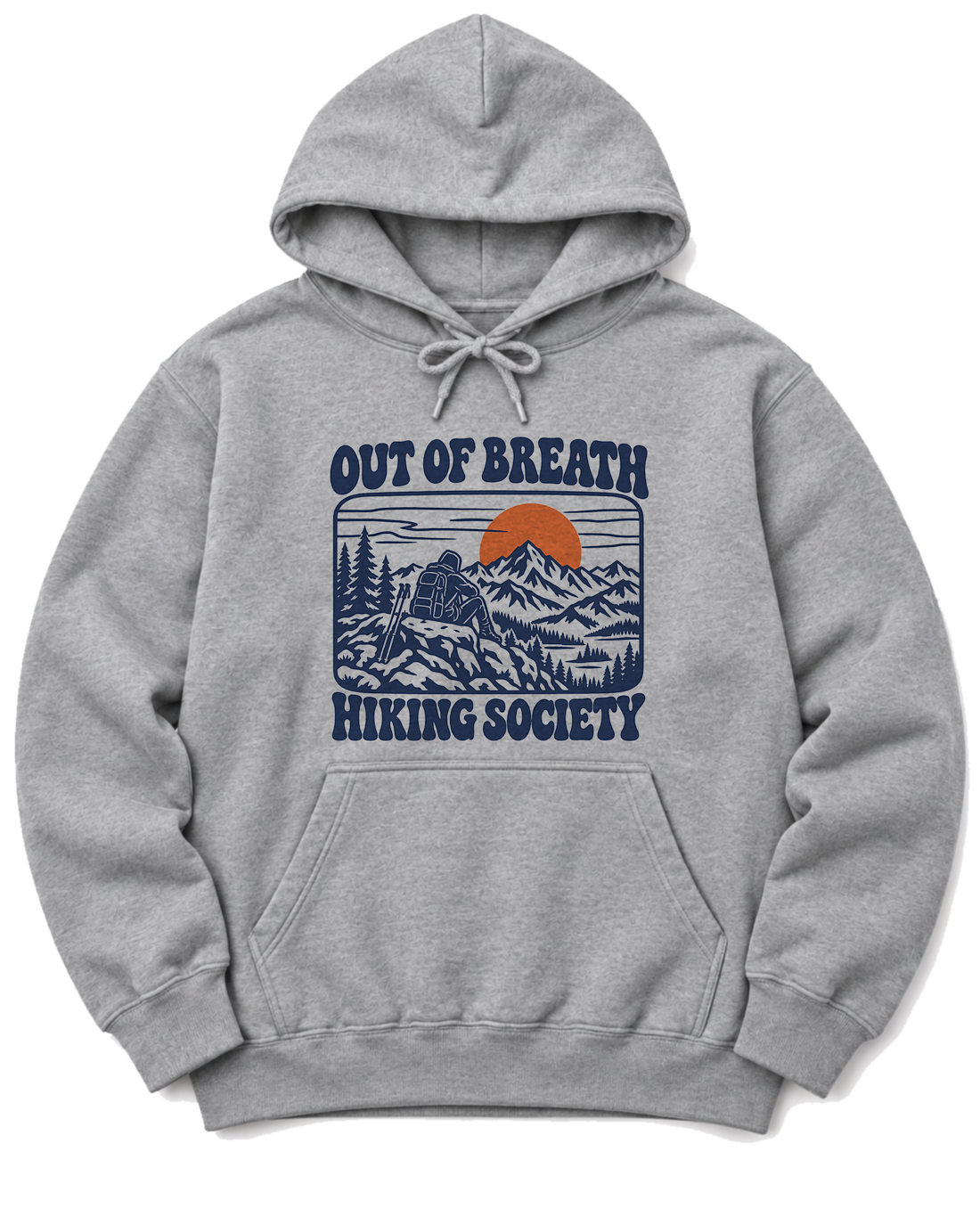 Out of Breath Hiking Society Summit Rest Hoodie - Sport Grey