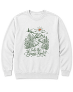 Take the Scenic Route Sweatshirt - White