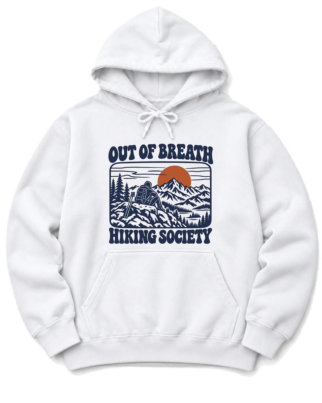 Out of Breath Hiking Society Summit Rest Hoodie - White