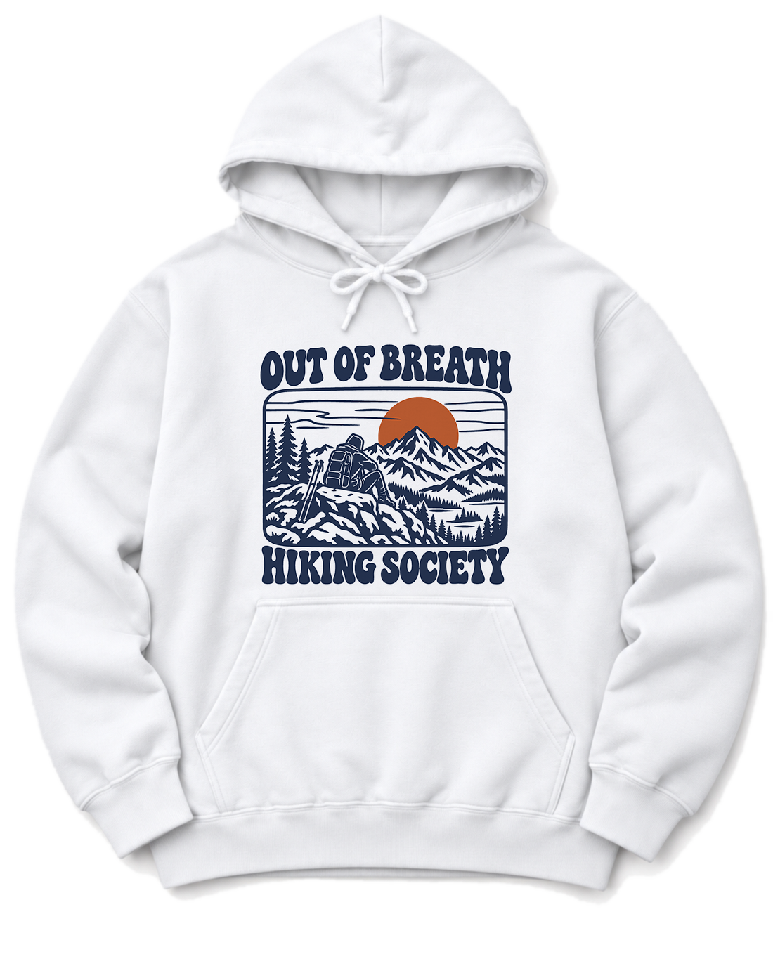 Out of Breath Hiking Society Summit Rest Hoodie - White