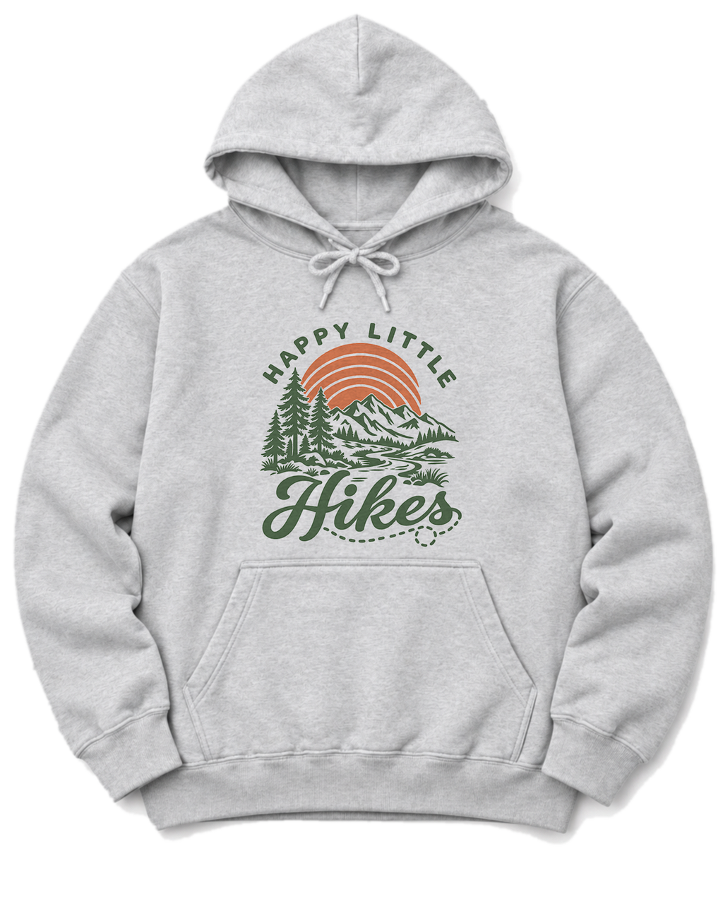 Happy Little Hikes Hoodie - Ash