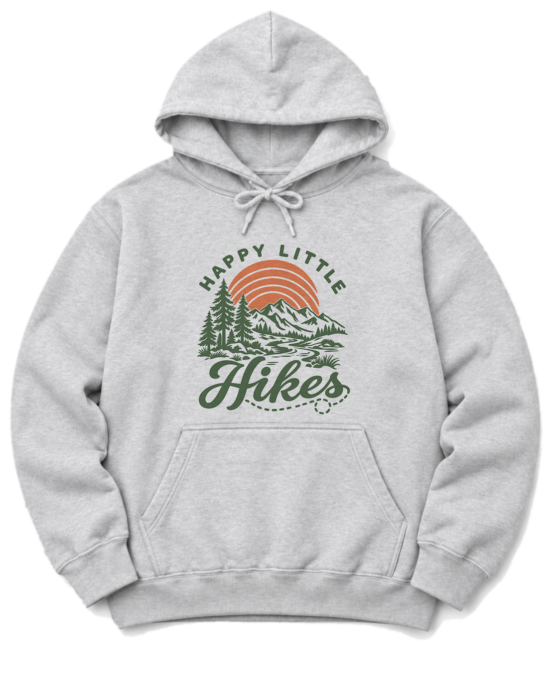 Happy Little Hikes Hoodie - Ash