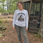 Wearing the Camp Buffet Long Sleeve Shirt outdoors