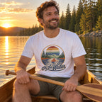 Out on the Water T-Shirt worn outdoors