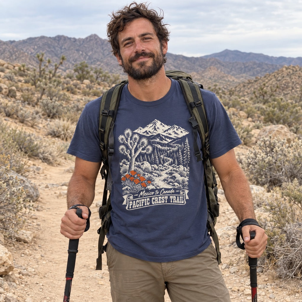 Pacific Crest Trail T-Shirt worn outdoors