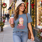 Peppermint Mocha Season T-Shirt worn casually
