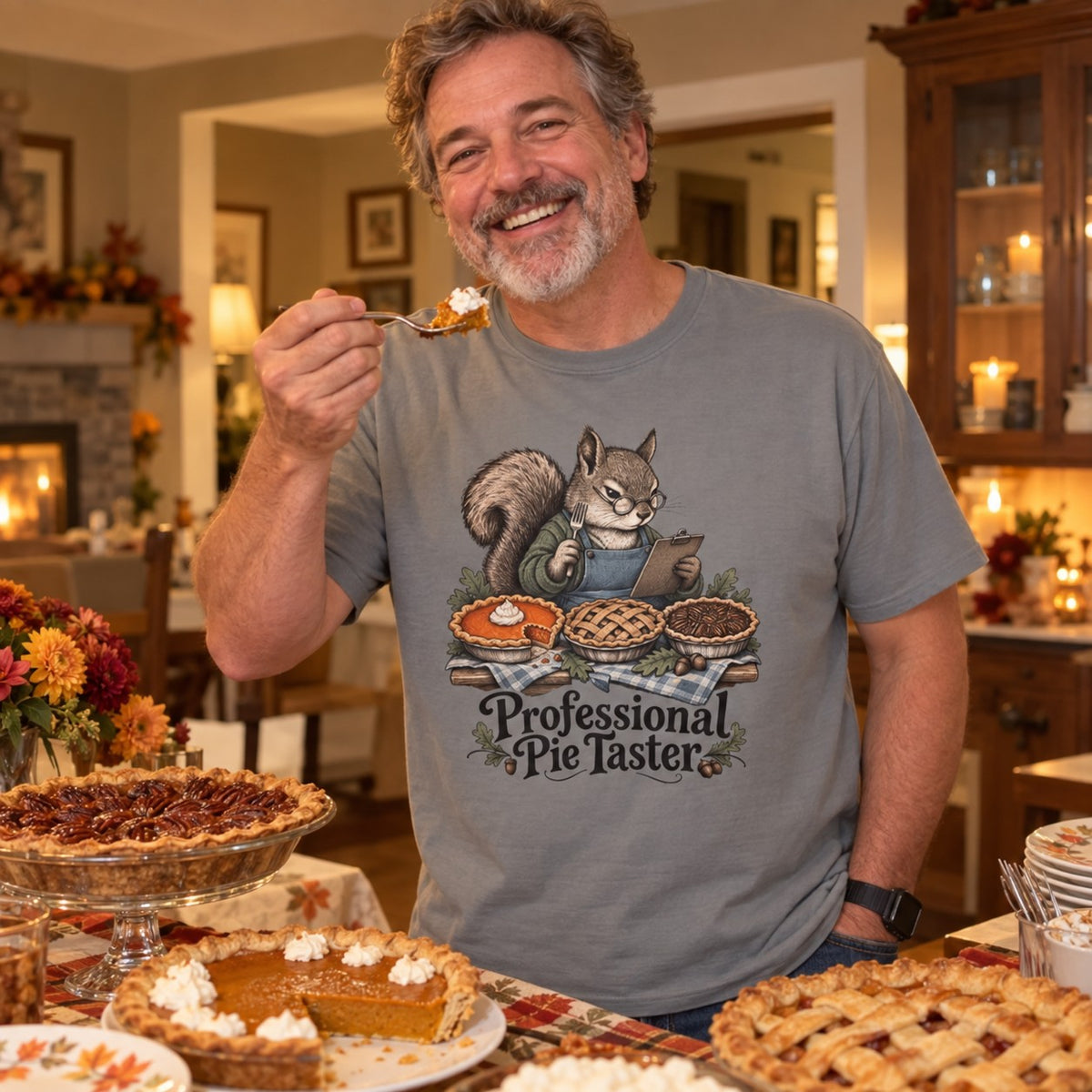 Professional Pie Taster T-Shirt worn casually
