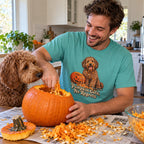 Pumpkin Guts, No Regrets T-Shirt worn casually