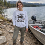 Wearing the Professional Line Untangler Long Sleeve Shirt outdoors