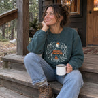 S'mores Engineer Sweatshirt worn outdoors