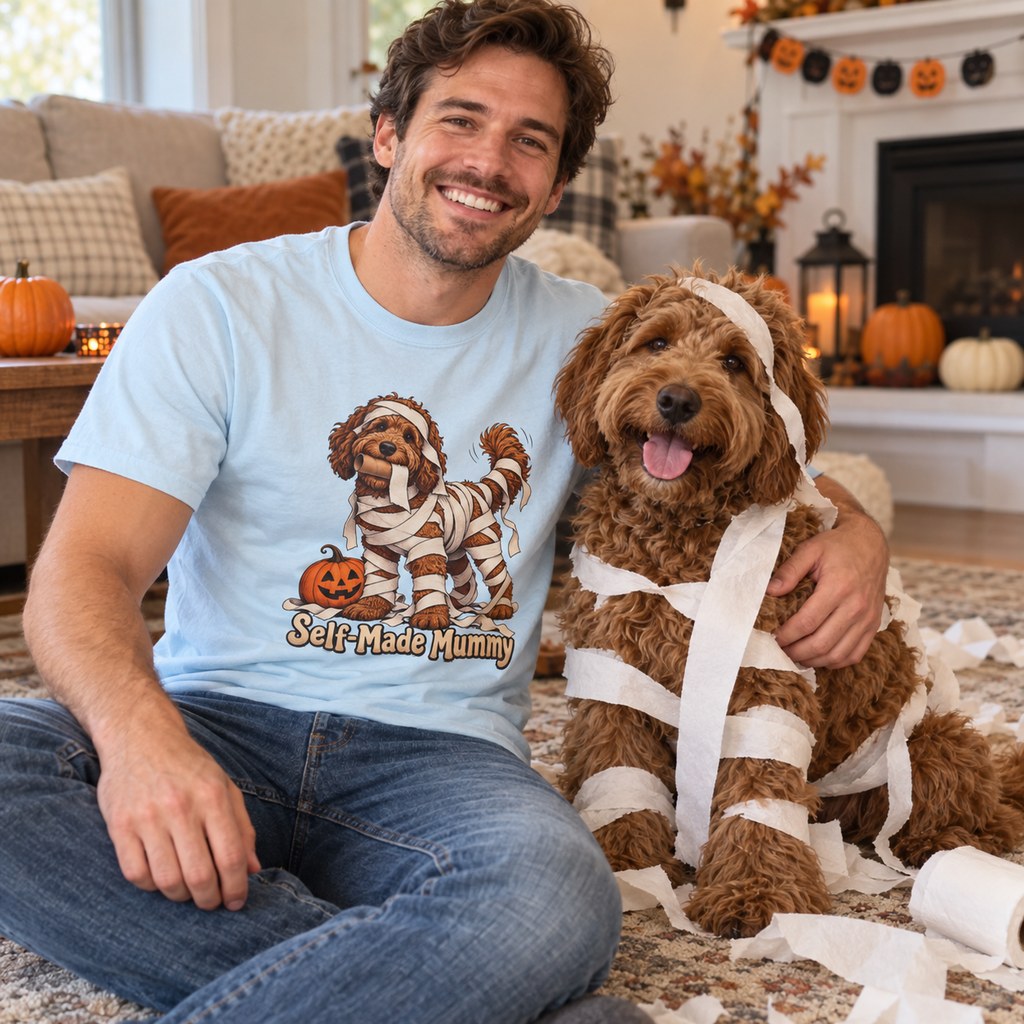 Self-Made Mummy T-Shirt worn casually