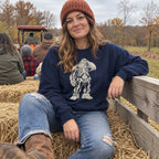 Person wearing the Bigfoot Skeleton Costume Sweatshirt