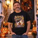 Spirits Welcome T-Shirt worn casually