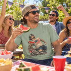 Spits Seeds Competitively T-Shirt worn casually