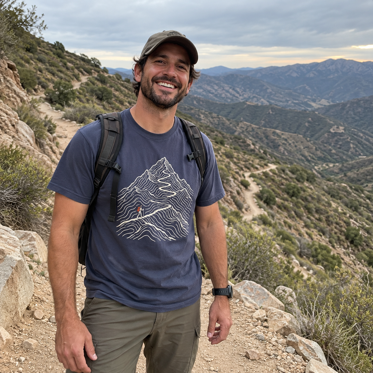 Switchback Hiker T-Shirt worn outdoors