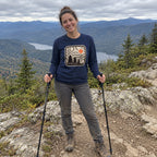 Topo Pines Long Sleeve worn outdoors