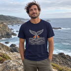 Topo Whale Tail T-Shirt worn outdoors