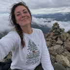 Pine Trees & Pretty Things Long Sleeve Shirt - worn outdoors