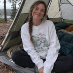 Take the Scenic Route Sweatshirt - worn outdoors