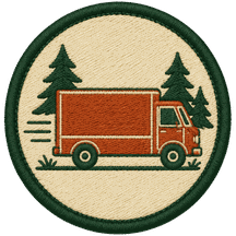 Printed in the USA shipping patch